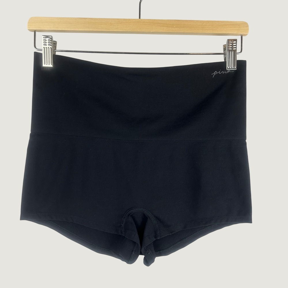 PINK Victoria's Secret Seamless High Waist Boy Short Shapewear Black XL